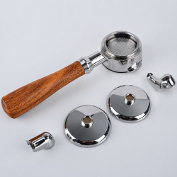 3-i-1-portafilter 4Barista 58 mm – E61 (træhåndtag)