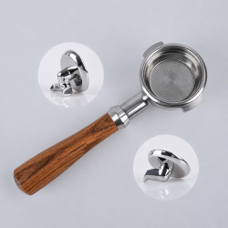 3-i-1-portafilter 4Barista 58 mm – E61 (træhåndtag)