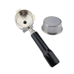 Portafilter med dobbelt udløb 4Barista 51 mm – De’Longhi Dedica (sort håndtag)