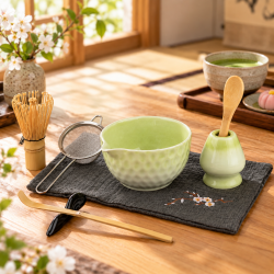 Matcha set 4Barista (light green) – et sæt af keramik til tilberedning af matcha-te 