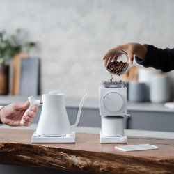 Fellow Ode + Stagg EKG hvid | Elektrisk kaffekværn + Gooseneck kedel