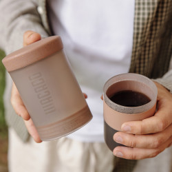 Wacaco Prestina (clay pink) – en bærbar kaffebrygger